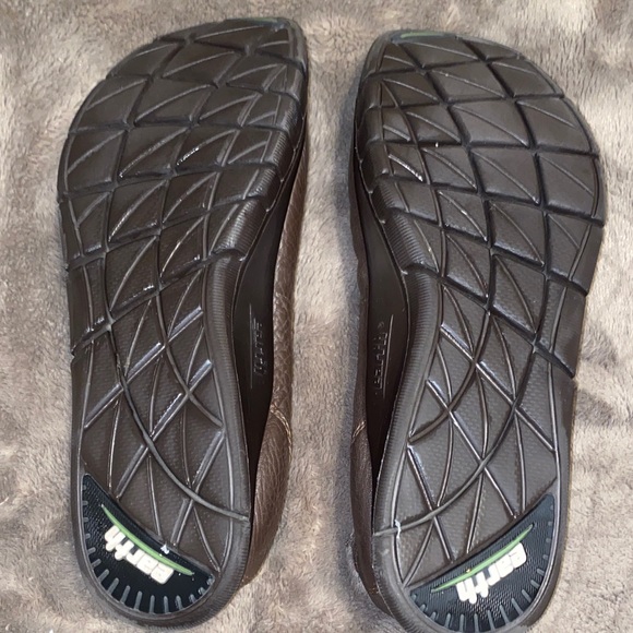 Earth Chocolate Leather Slip-Ons - Picture 5 of 5